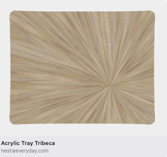 Acrylic Faux Straw Marquetry Trays, Measure 14" x 18"