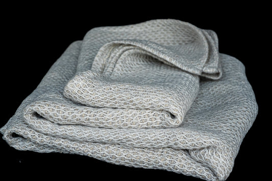 Open Weave Linen Throw 54" x 52" - Large