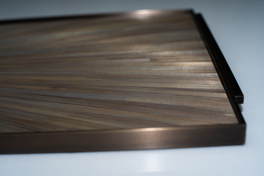 Handmade Straw Marquetry Tray (107cm x 34cm)