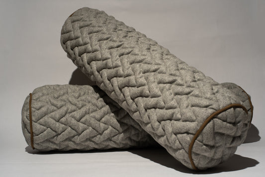 Quilted Fabric Neckroll Pillows *Fred, needs price